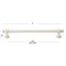 Gliderite Hardware 7-5/8 in. Center to Center Satin Nickel Classic Euro Bar Pull - 4361-192-SN 4361-192-SN-1 - alternate 3